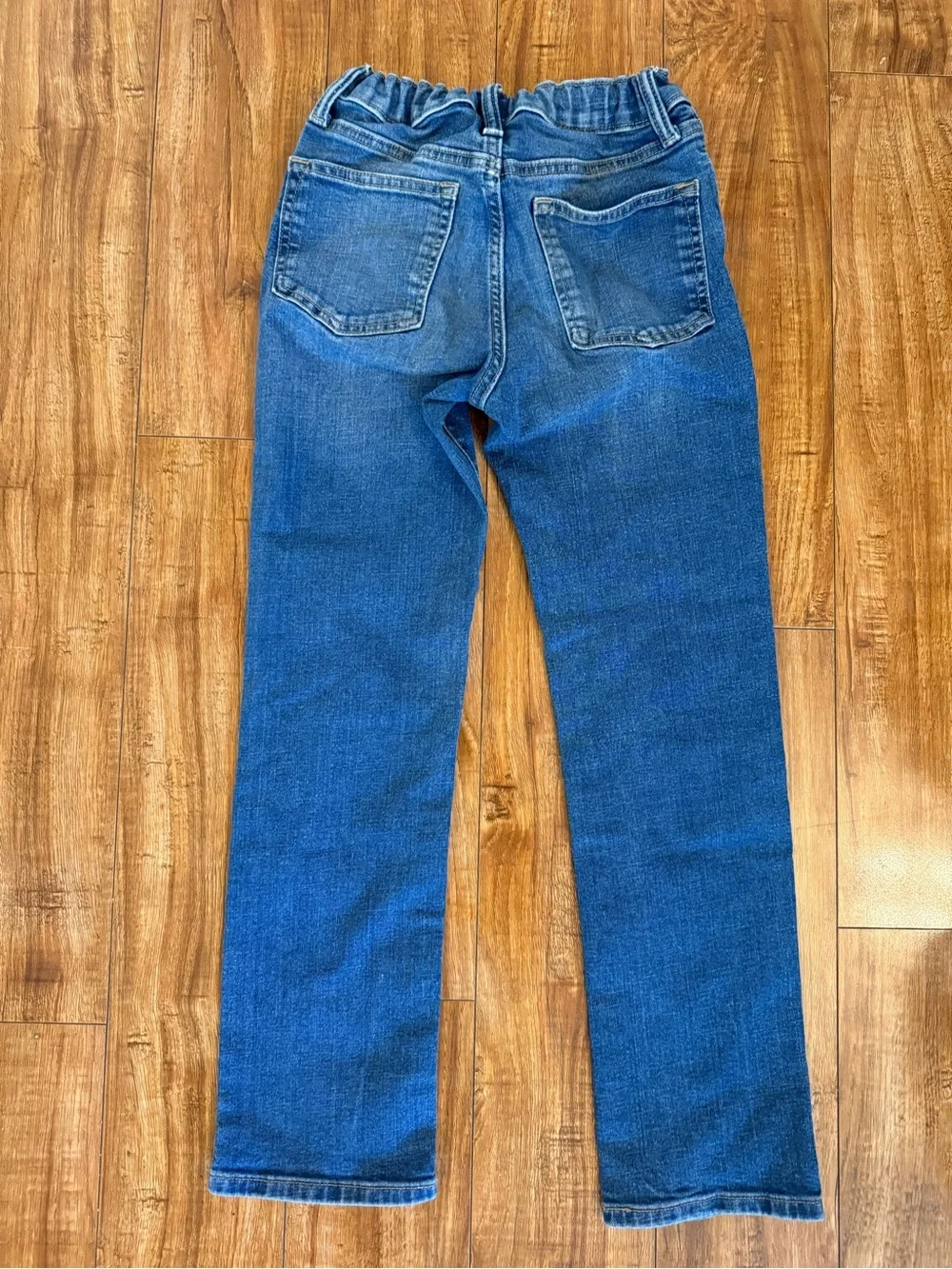 Old Navy Girls Blue Slim Straight Jeans Adjustable Waist Size 12